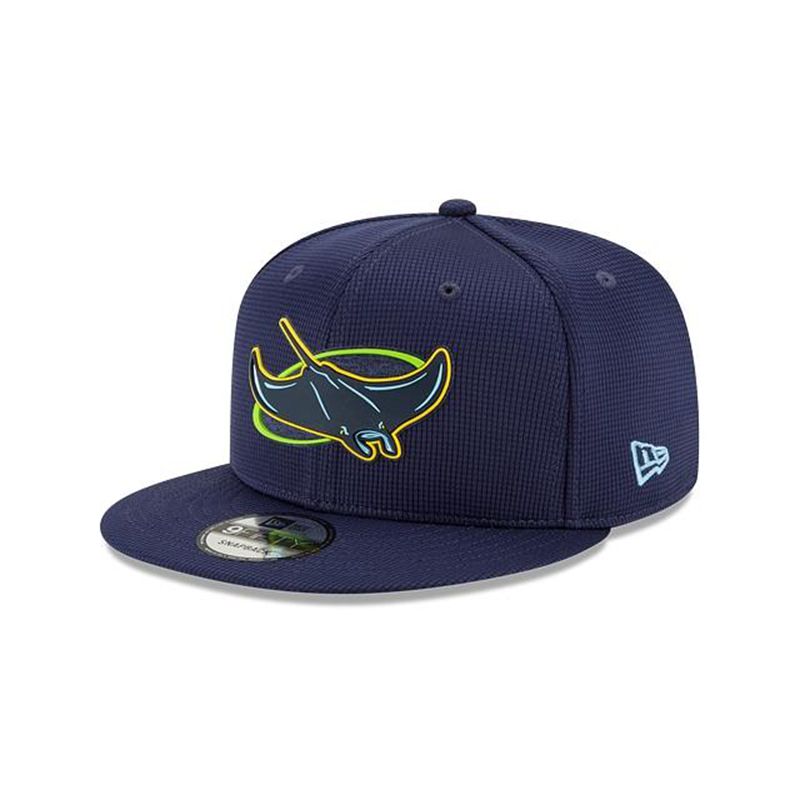 MLB Tampa Bay Rays Clubhouse Collection 9Fifty Snapback (SLL1321) - Blue New Era Caps